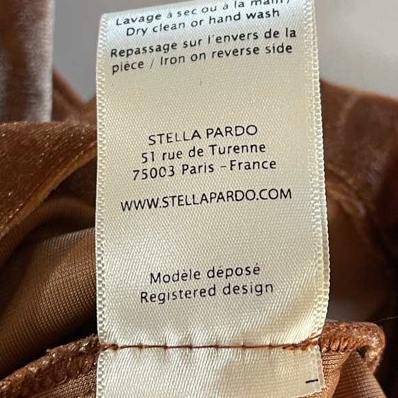 Stella Pardo High Waist Wide Leg Velour Camel Velour Size Small NWT MSRP$250‎ - Picture 13 of 13